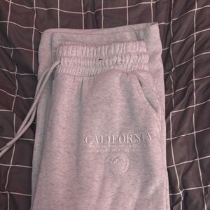 California Gray/ white  Sweatpants